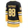 David Pastrnak Boston Bruins Fashion7 Women's 100th Anniversary Breakaway Jersey - Black - Detail View