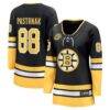 David Pastrnak Boston Bruins Fashion7 Women's 100th Anniversary Breakaway Jersey - Black - Front View