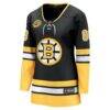 David Pastrnak Boston Bruins Fashion7 Women's 100th Anniversary Breakaway Jersey - Black - Side View