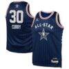 Stephen Curry Jordan Brand Youth 2024 NBA All-Star Game Swingman Jersey - Navy - Front View