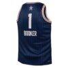 Devin Booker Jordan Brand Youth 2024 NBA All-Star Game Swingman Jersey - Navy - Detail View