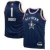 Devin Booker Jordan Brand Youth 2024 NBA All-Star Game Swingman Jersey - Navy - Front View