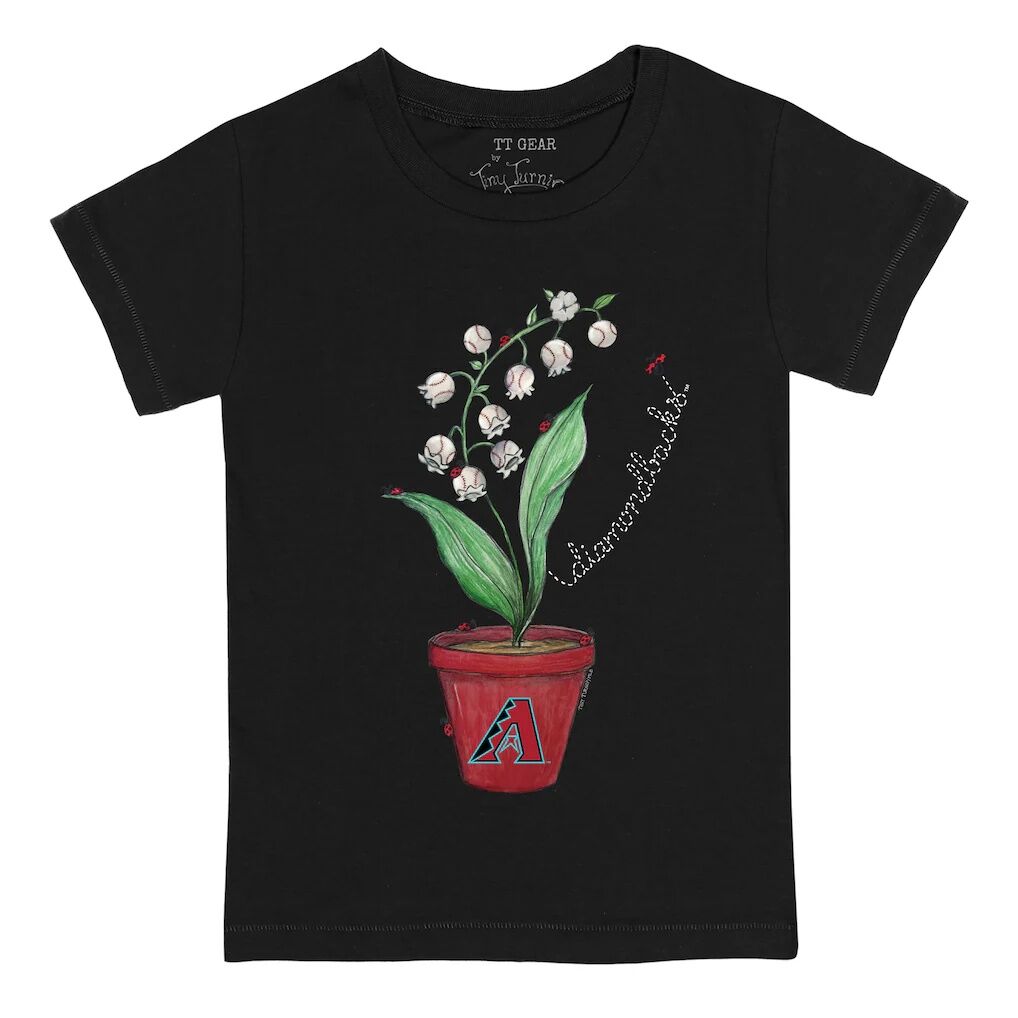 Arizona Diamondbacks Tiny Turnip Infant Lilies & Ladybugs T-Shirt