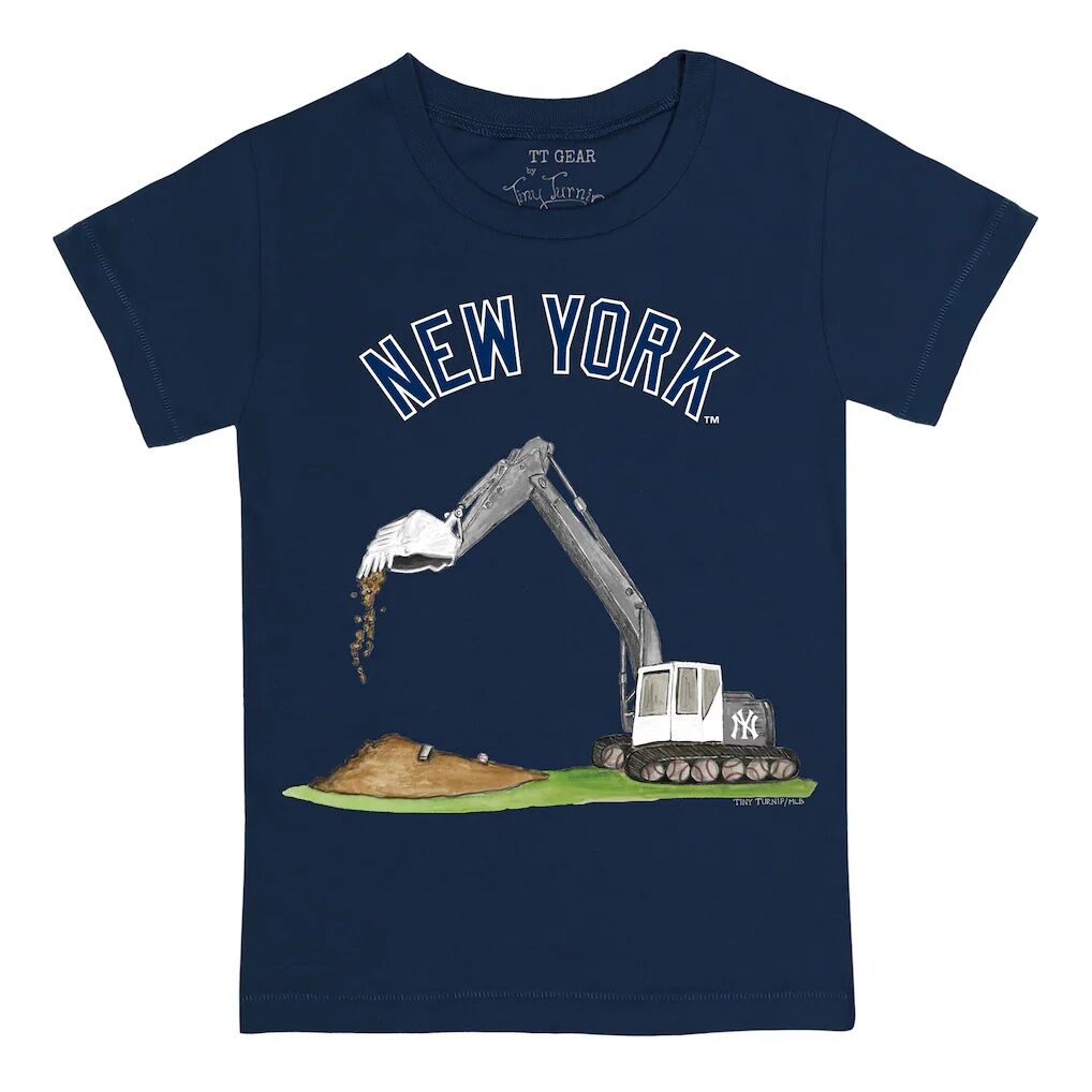 New York Yankees Tiny Turnip Toddler Excavator T-Shirt
