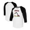 Arizona Diamondbacks Tiny Turnip Unisex Excavator 3/4-Sleeve Raglan T-Shirt - - Front View