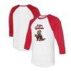 St. Louis Cardinals Tiny Turnip Unisex Triceratops 3/4-Sleeve Raglan T-Shirt - - Front View