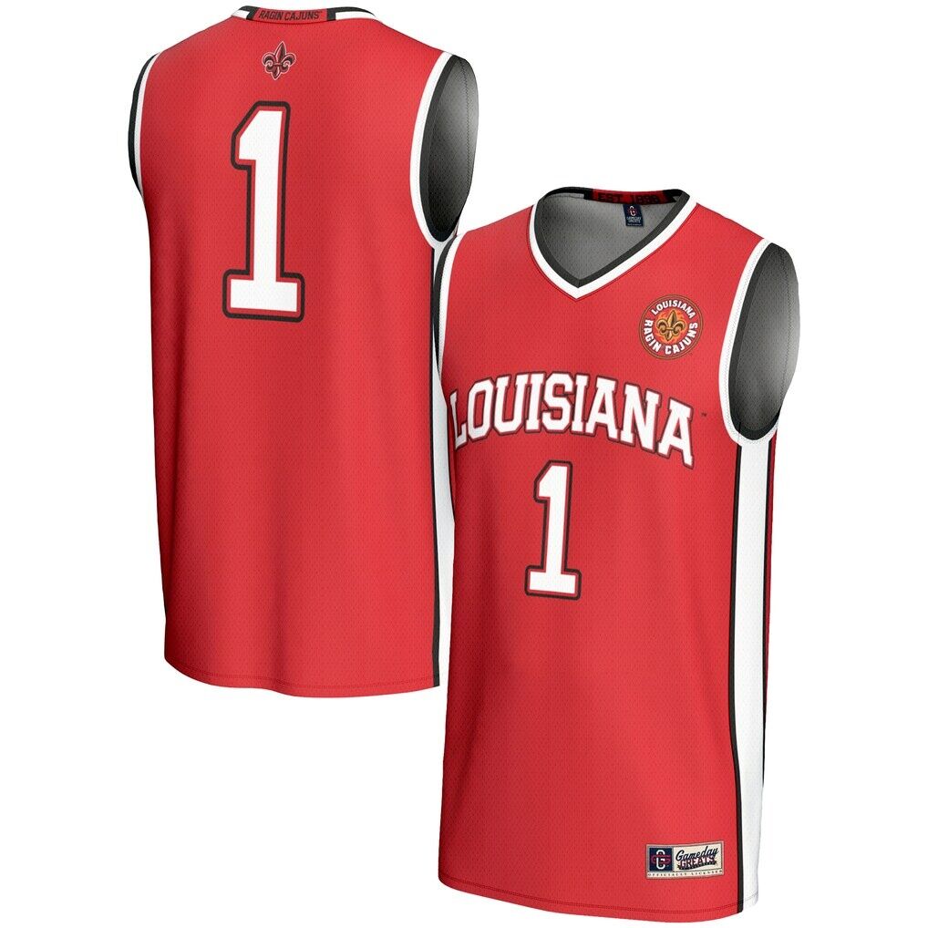 #1 Louisiana Ragin' Cajuns GameDay Greats Unisex Lightweight Basketball Jersey - Cardinal