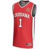 #1 Louisiana Ragin' Cajuns GameDay Greats Unisex Lightweight Basketball Jersey - Red - Side View