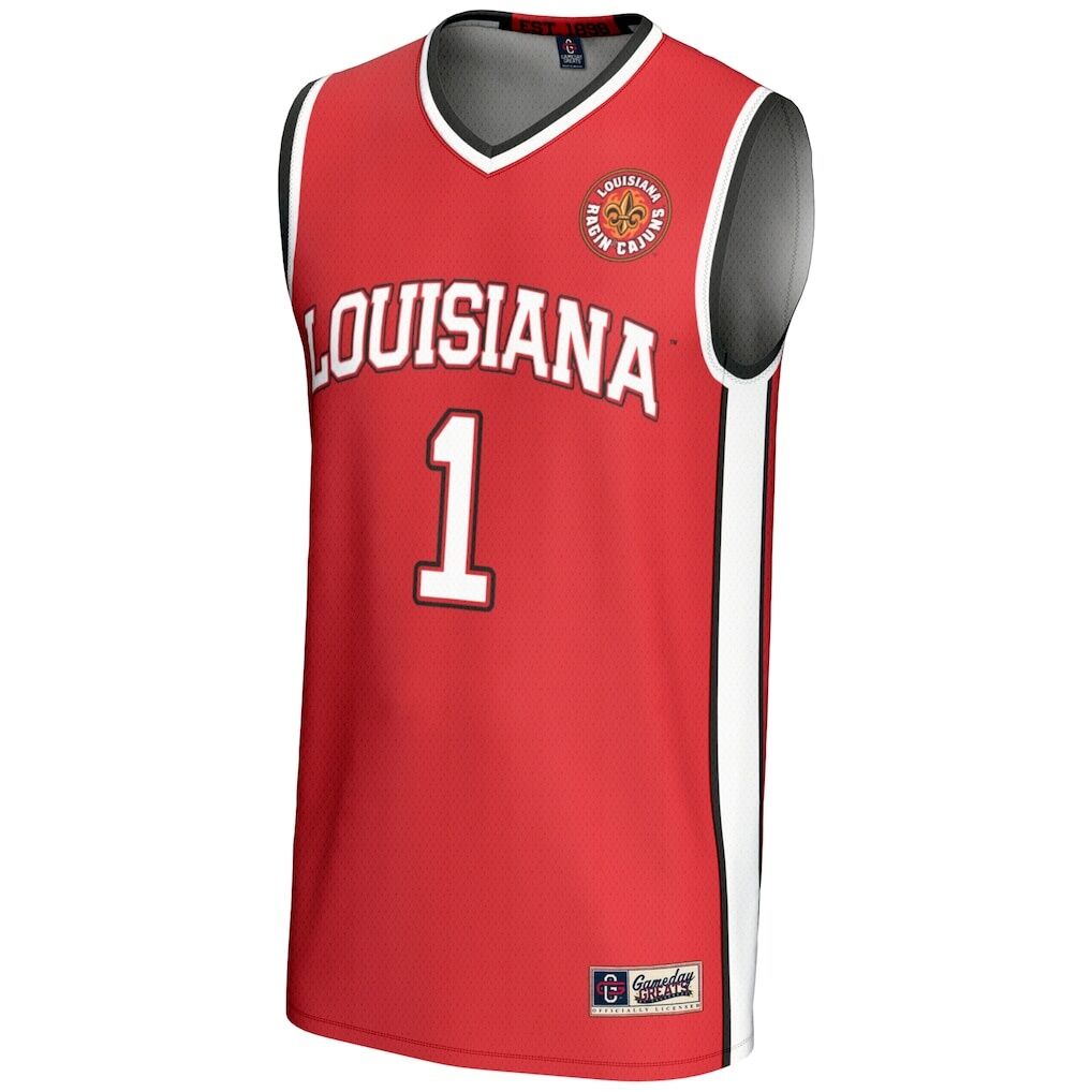 #1 Louisiana Ragin' Cajuns GameDay Greats Unisex Lightweight Basketball Jersey - Cardinal