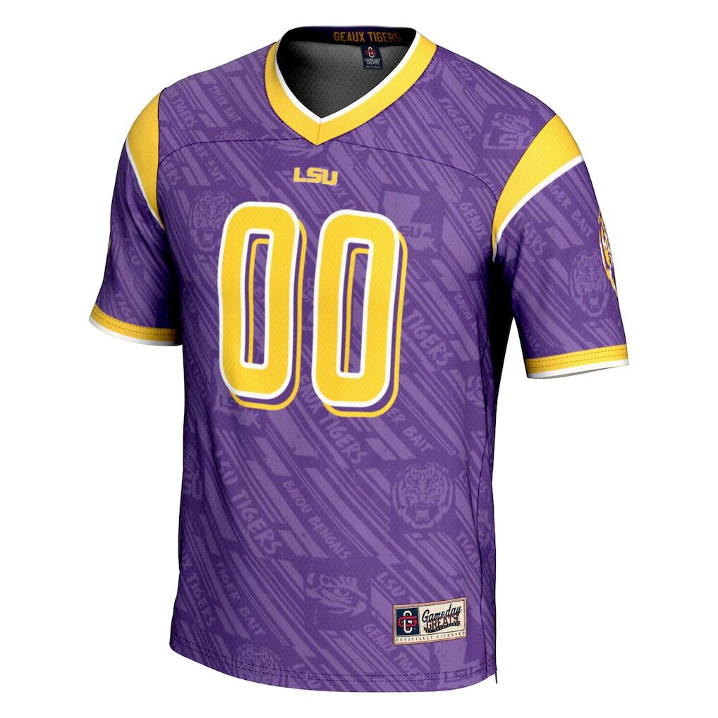 LSU Tigers GameDay Greats Highlight Print NIL Pick-A-Player Football Jersey