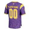 LSU Tigers GameDay Greats Youth Highlight Print NIL Pick-A-Player Football Jersey - Purple - Detail View