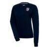 Kansas City Current Antigua Women's Victory Crewneck Pullover Sweatshirt - Navy - Front View