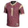 Florida State Seminoles #1 GameDay Greats Garnet Highlight Print Football Fashion Jersey - - Side View