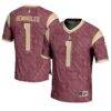 #1 Florida State Seminoles GameDay Greats Youth Highlight Print Football Fashion Jersey - - Front View