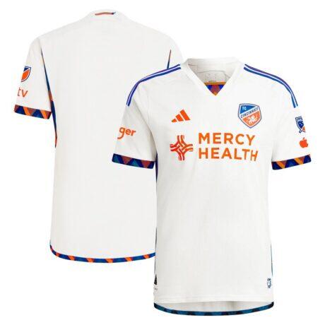 FC Cincinnati adidas 2024 The Canvas Kit Authentic Jersey - White - Front View