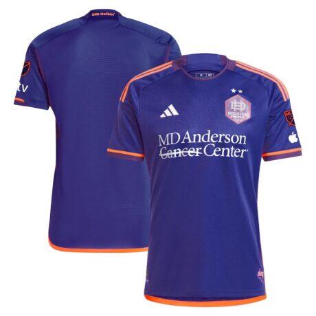 Houston Dynamo FC adidas 2024 Still Holdin' Authentic Jersey - Purple - Front View