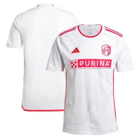 St. Louis City SC adidas 2024 The Confluence Kit Replica Jersey - White - Front View