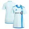CF Montreal adidas Women's 2024 La Main Replica Jersey - Light Blue - - Front View