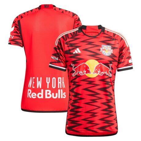 New York Red Bulls adidas 2024 Legacy Authentic Jersey - Red - Front View
