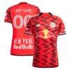 New York Red Bulls adidas 2024 Legacy Authentic Custom Jersey - Red - Front View