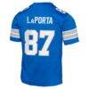 Sam LaPorta Detroit Lions Nike Youth Game Jersey - Blue - Detail View