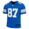 Sam LaPorta Detroit Lions Nike Youth Game Jersey - Blue - Side View