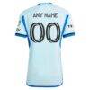 CF Montreal adidas 2024 La Main Authentic Custom Jersey – Light Blue - - Detail View