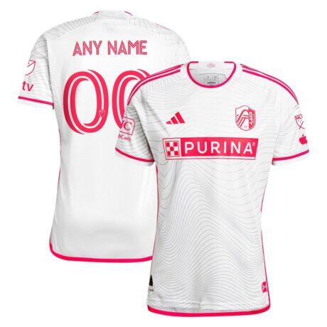 St. Louis City SC adidas 2024 The Confluence Kit Authentic Custom Jersey - White - Front View