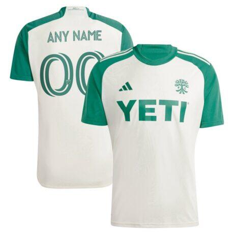 Austin FC adidas 2024 The Armadillo Kit Replica Custom Jersey – Tan - - Front View