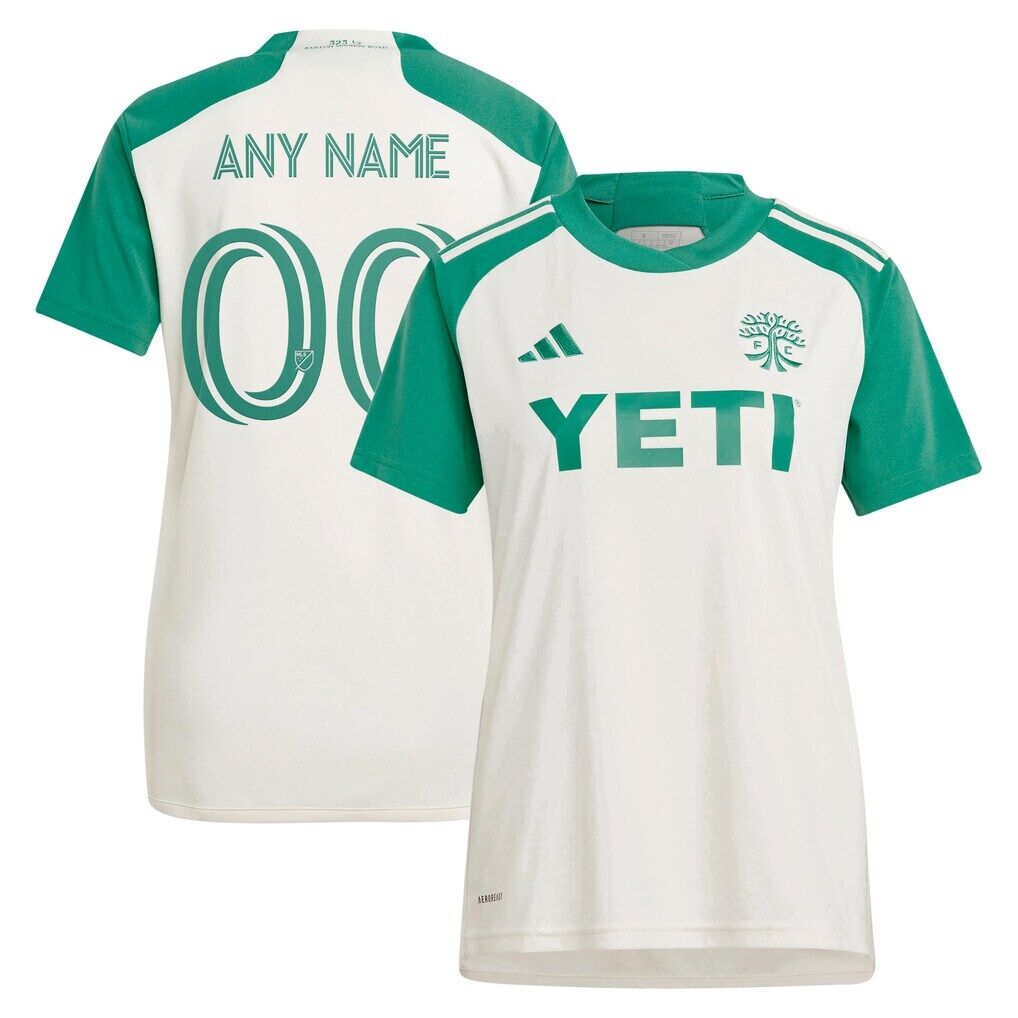 Austin FC adidas Women's 2024 The Armadillo Kit Replica Custom Jersey - Tan