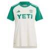 Austin FC adidas Women's 2024 The Armadillo Kit Replica Custom Jersey - Tan - - Side View