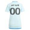 CF Montreal adidas Women's 2024 La Main Replica Custom Jersey - Light Blue - - Detail View