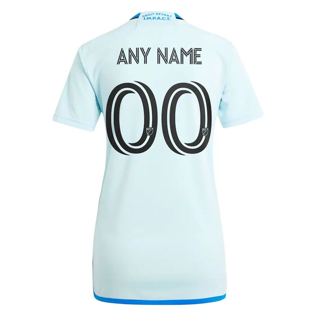 CF Montreal adidas Women's 2024 La Main Replica Custom Jersey - Light Blue