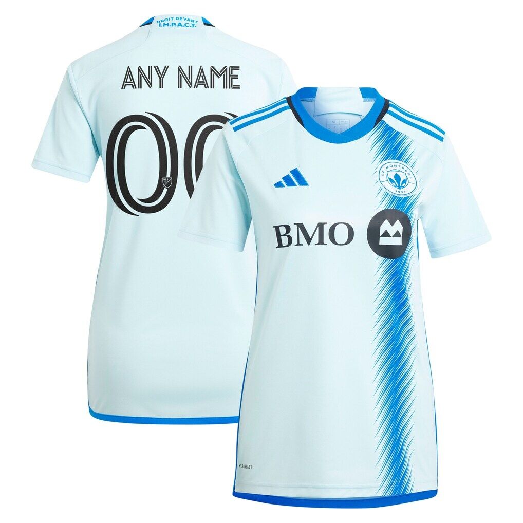 CF Montreal adidas Women's 2024 La Main Replica Custom Jersey - Light Blue