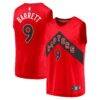 RJ Barrett Toronto Raptors Fashion7 Fast Break Player Jersey - Red - Front View