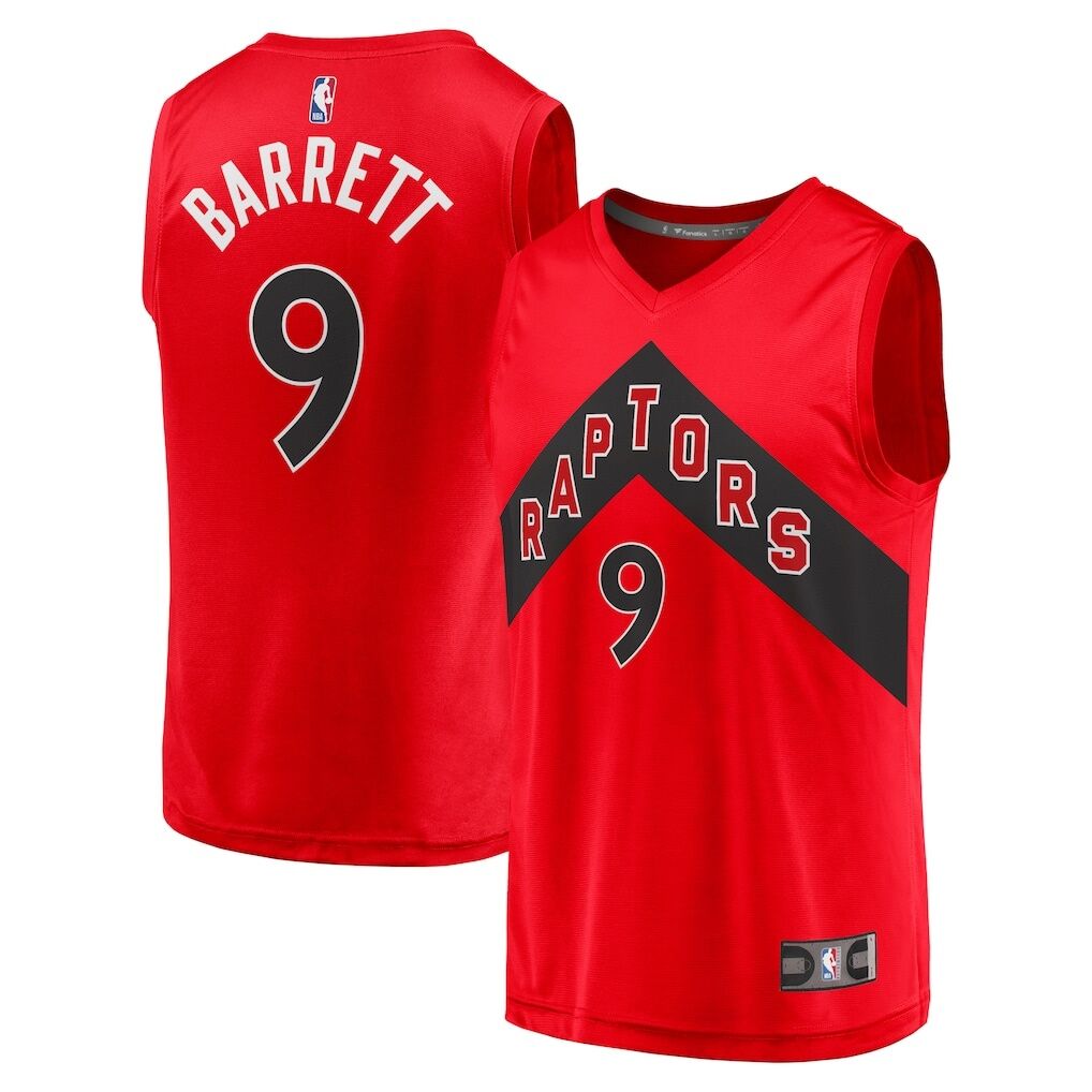 RJ Barrett Toronto Raptors Fashion7 Fast Break Player Jersey - Icon Edition