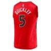 Immanuel Quickley Toronto Raptors Fashion7 Fast Break Player Jersey - Red - Detail View