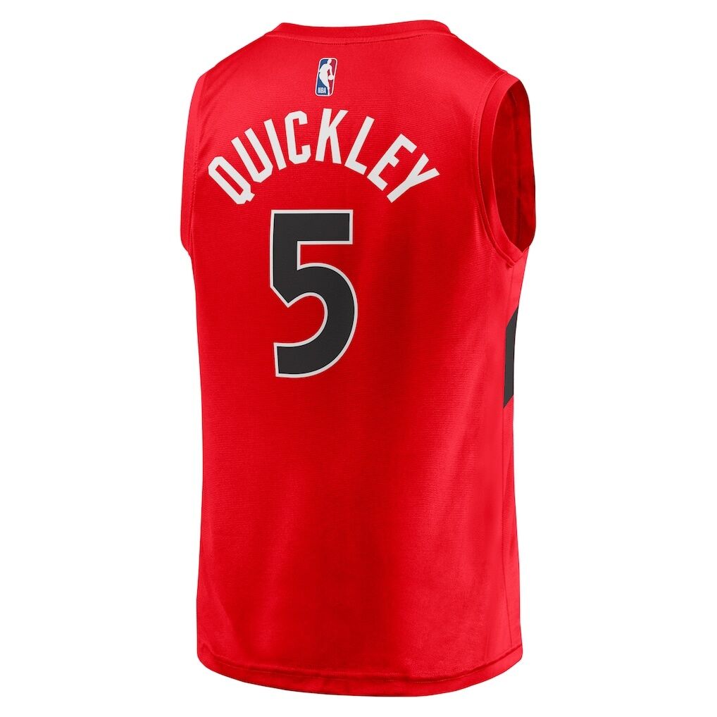 Immanuel Quickley Toronto Raptors Fashion7 Fast Break Player Jersey - Icon Edition