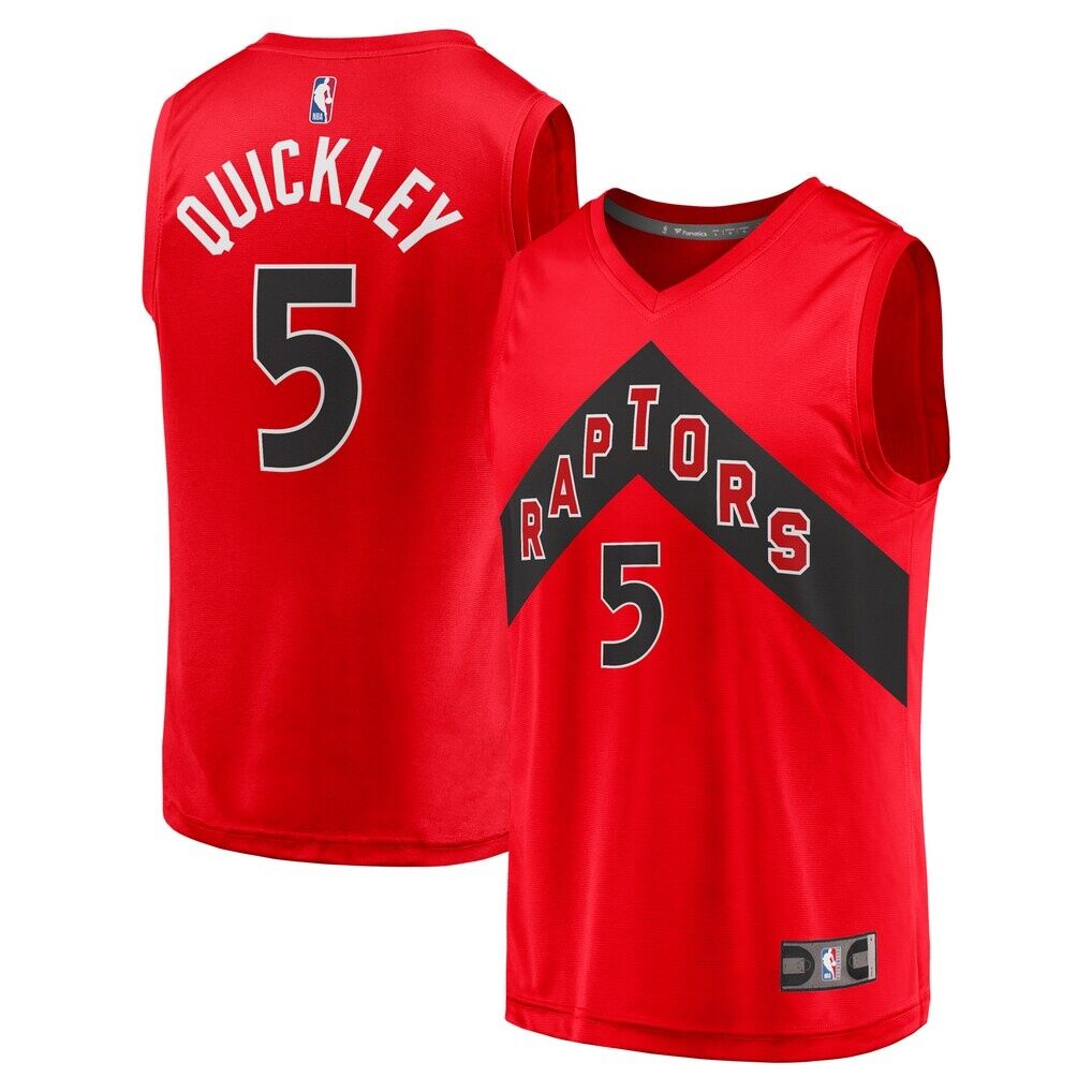 Immanuel Quickley Toronto Raptors Fashion7 Fast Break Player Jersey - Icon Edition