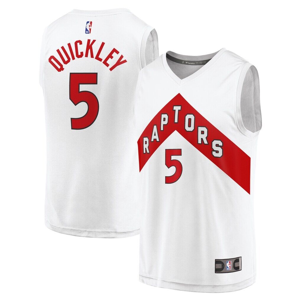 Immanuel Quickley Toronto Raptors Fashion7 Fast Break Player Jersey - Association Edition