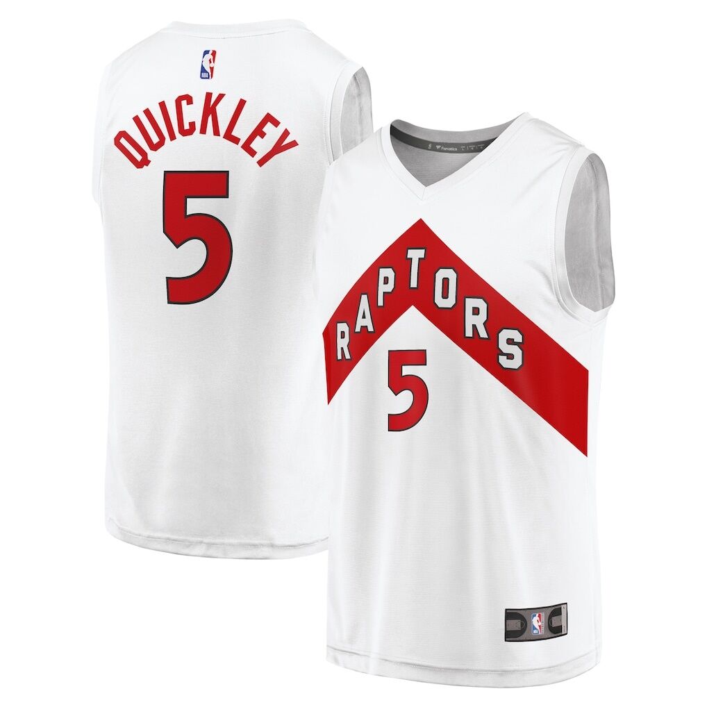 Immanuel Quickley Toronto Raptors Fashion7 Youth Fast Break Player Jersey - Association Edition