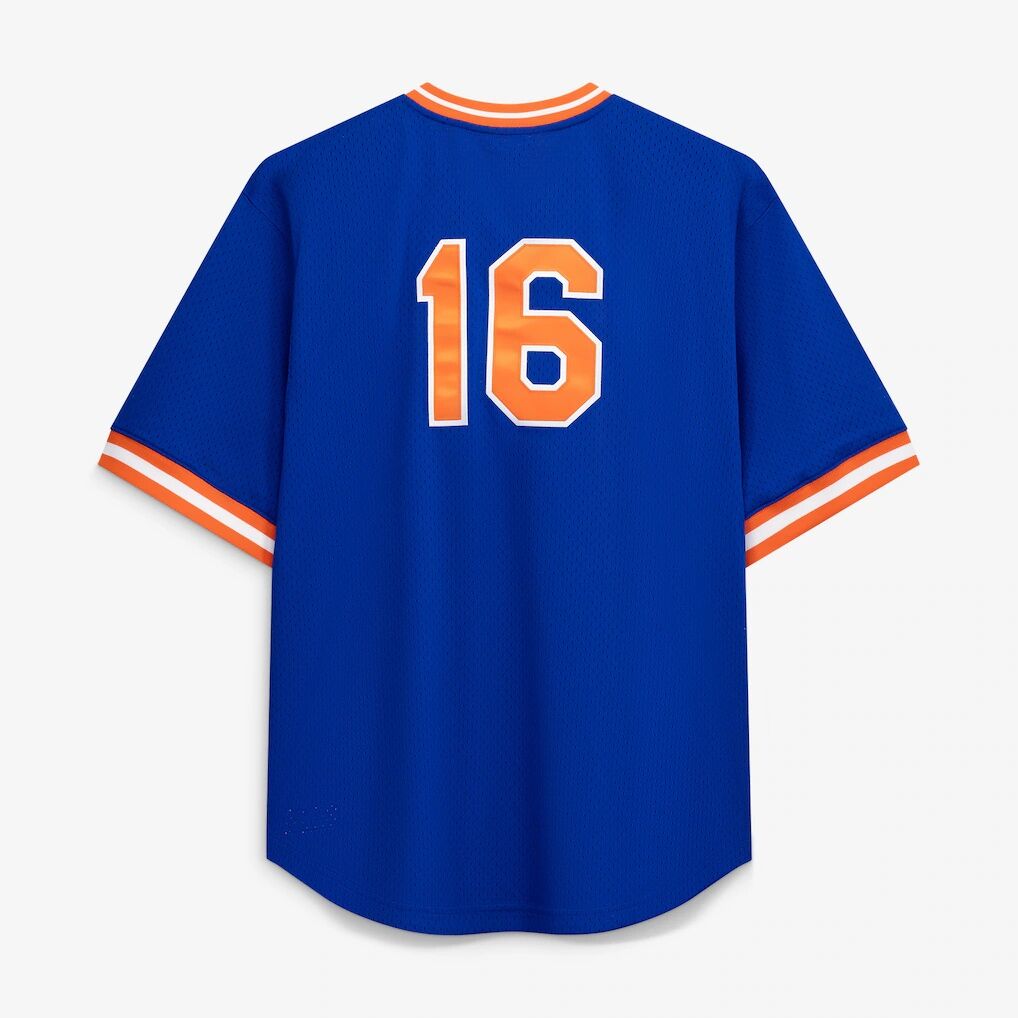 Dwight Gooden New York Mets Profile Big & Tall Cooperstown Collection Mesh Batting Practice Jersey - Royal