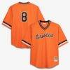 Cal Ripken Jr. Baltimore Orioles Profile Big & Tall Cooperstown Collection Mesh Batting Practice Jersey - Orange - Front View