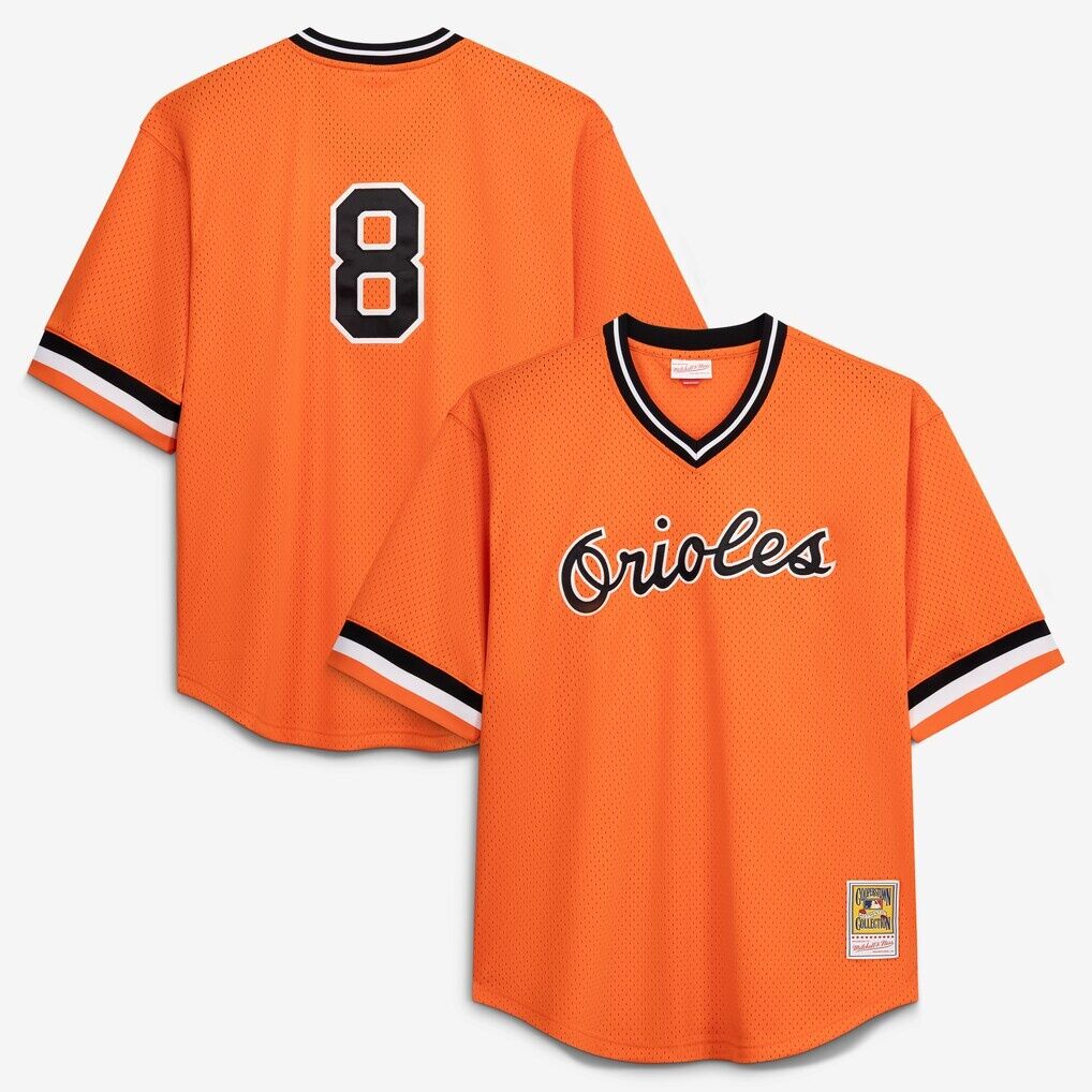 Cal Ripken Jr. Baltimore Orioles Profile Big & Tall Cooperstown Collection Mesh Batting Practice Jersey