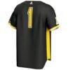 #1 Appalachian State Mountaineers GameDay Greats Lightweight Baseball Fashion Jersey - Black - Detail View