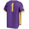 #1 LSU Tigers GameDay Greats Lightweight Baseball Fashion Jersey - Purple - Detail View
