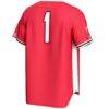 #1 Ball State Cardinals GameDay Greats Lightweight Baseball Fashion Jersey - Cardinal - Detail View