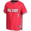#1 Ball State Cardinals GameDay Greats Lightweight Baseball Fashion Jersey - Cardinal - Side View