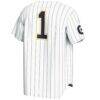 #1 Cal Bears GameDay Greats Lightweight Baseball Fashion Jersey - White - Detail View