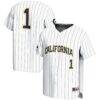 #1 Cal Bears GameDay Greats Lightweight Baseball Fashion Jersey - White - Front View